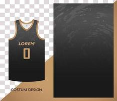 plantilla de diseño de patrón de camiseta de baloncesto. fondo abstracto negro para el patrón de tela. Camisetas de baloncesto, atletismo, fútbol y entrenamiento. ilustración vectorial vector