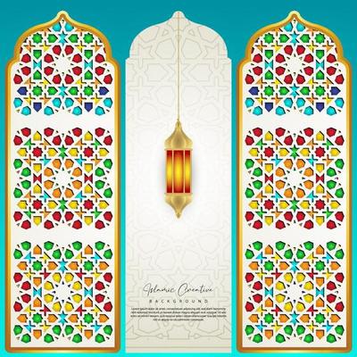 Elegant mosque gate design. Islamic creative background