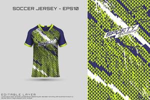 Soccer jersey and t-shirt mockup vector design template