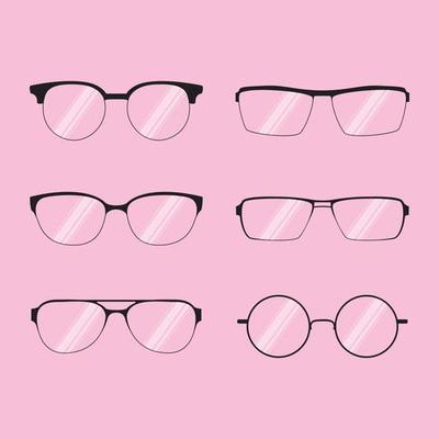 Fancy Glasses silhouettes sunglasses frames with pink bacground