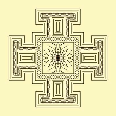 Mandala Design for yoga mat