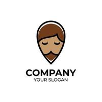 People pin logo design vector