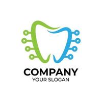 diseño de logotipo de tecnología dental