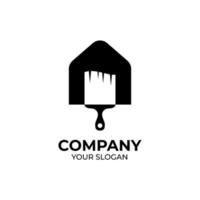 House paint logo design vector