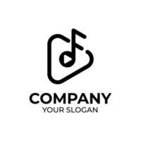 Play Music logo design vector