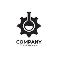 Gear lab logo design vector