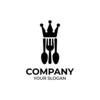 King food logo design vector