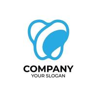 Dental care logo design vector