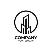 Real estate logo design vector