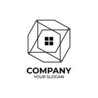 Real estate logo design vector