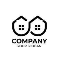 Real estate logo design vector