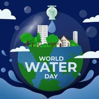 Water Day Concept vector