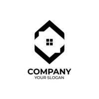 diseño de logotipo inmobiliario vector