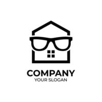 Geek home logo design vector