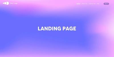 Minimalist landing page for website UI design background. Vector