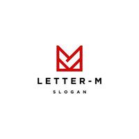 plantilla de diseño de icono de logotipo de letra m vector