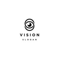 plantilla de diseño de icono de logotipo de visión vector