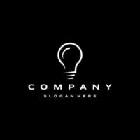 Light bulb logo icon design template vector