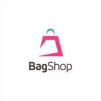 Bag shop logo icon design template vector