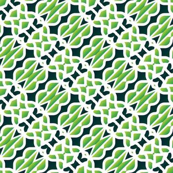 Green abstract geometric pattern design vector