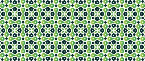 Green abstract geometric pattern design vector
