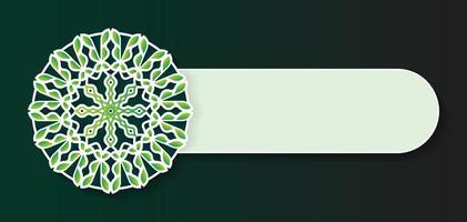 mandala decorative banner vector