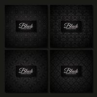 Dark ethnic seamless pattern template vector