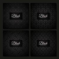 Dark ethnic seamless pattern template vector