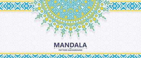 Colorful decorative mandala background vector