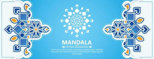 Colorful decorative mandala background vector