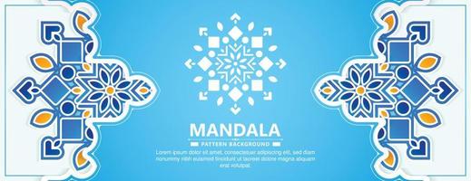 Colorful decorative mandala background vector