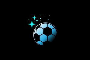 Modern Soccer Football Planet World Global for Sport Club Logo Design Vector