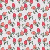 Seamless drawing flower calla lily pattern, Vector multicolor drawing design for fashion clothes, wallpaper, decoration background.