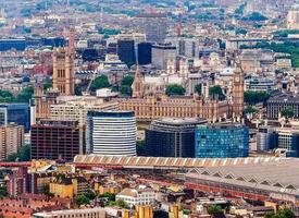 HDR Aerial view of London photo