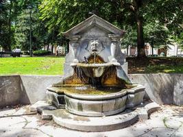 HDR Fontana dei mascheroni in Turin photo