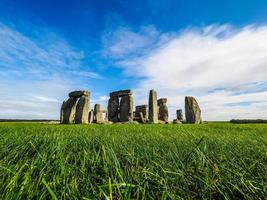 hdr monumento de stonehenge en amesbury foto