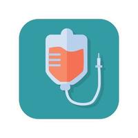 Abstract button icon pack blood transfusion on white background - Vector