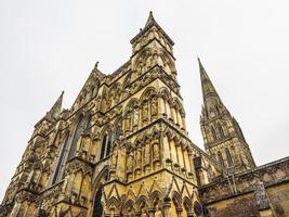 hdr catedral de salisbury en salisbury foto