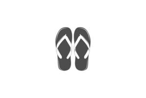 vector de diseño de logotipo de zapatilla vintage retro