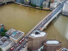 HDR Aerial view of London photo