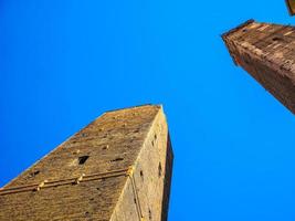 HDR Due torri Two towers in Bologna photo