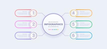 plantilla de infografía moderna de negocios de presentación vector