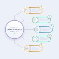 Presentation business modern infographic template vector