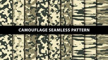 Military and army camouflage seamless pattern vector