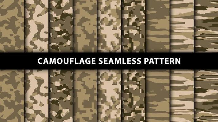 Military and army camouflage seamless pattern
