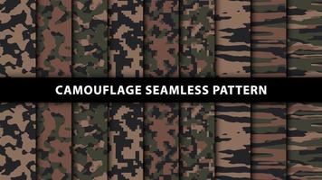 Military and army camouflage seamless pattern vector