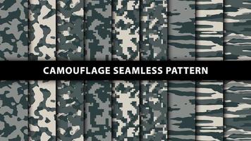 Military and army camouflage seamless pattern vector