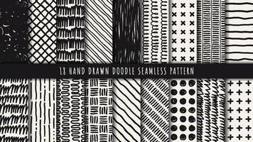 Hand drawn abstract seamless pattern vector