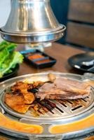carne a la parrilla al estilo coreano o barbacoa coreana
