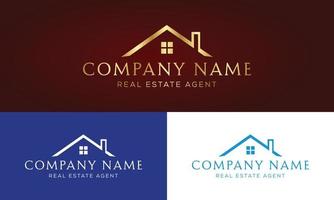 Building and Construction real estate logo design vector